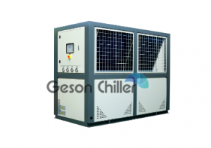 Scroll process chiller for packaged industrial cooling