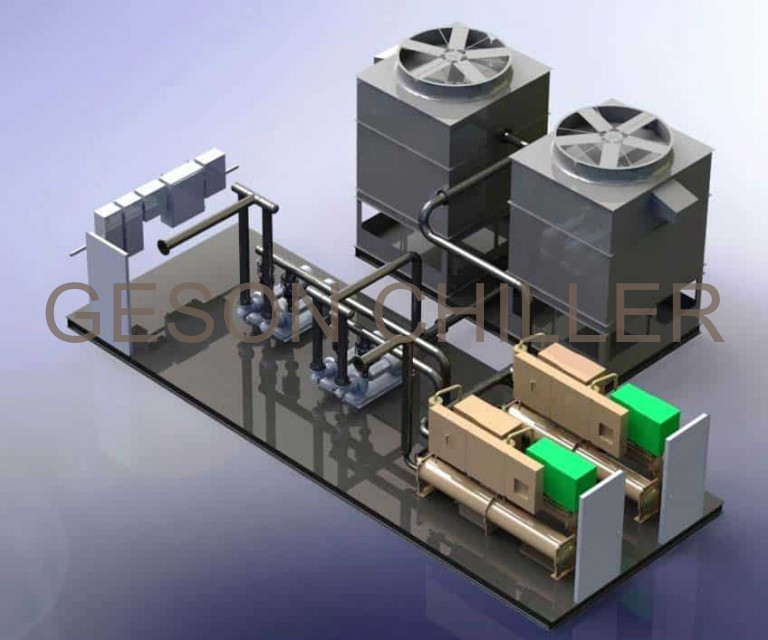 Water Cooled AC Chiller Plant ManufacturerGeson Chiller