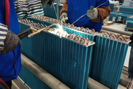 Finned Heat Exchanger Welding